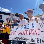 Gremios y sindicatos marcharon hasta Corpoelec para exigir información sobre situación eléctrica en Carabobo