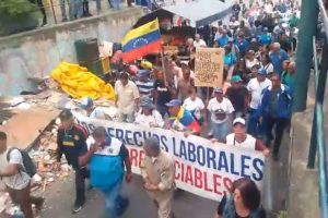 Gremios y sindicatos carabobeños desde Caracas: “Seguiremos movilizándonos hasta tener respuestas”